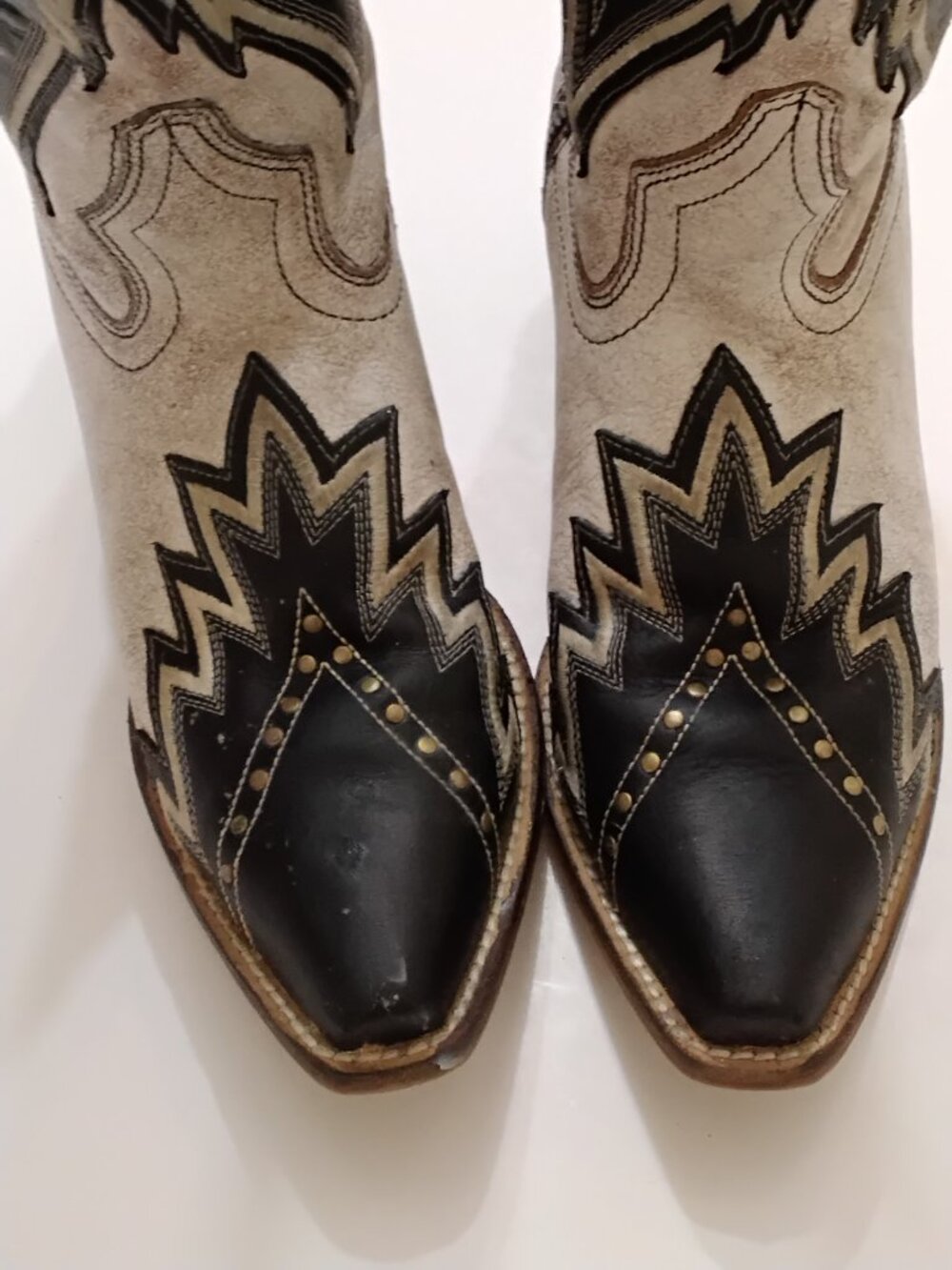 Laredo Women's Shawnee White & Black Western Boots Style 52460 - Size 6.5 M - Picture 3 of 8